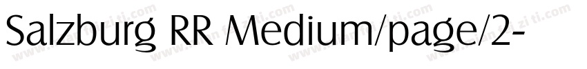 Salzburg RR Medium/page/2字体转换
